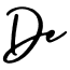 De’s signature